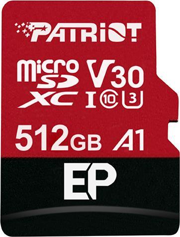 Patriot EP Pro Micro SDXC 1TB (512 GB, microSDXC, U3, UHS-I)