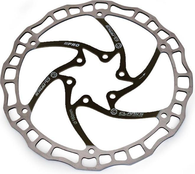 Clarks CD-08 160 mm Brake Disc is Annex, Silver Black (160 mm)