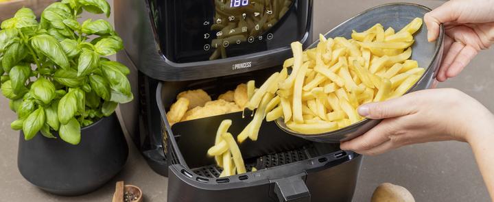 Image du produit Princess Friteuse numérique à air chaud 6,5 L avec séparateur