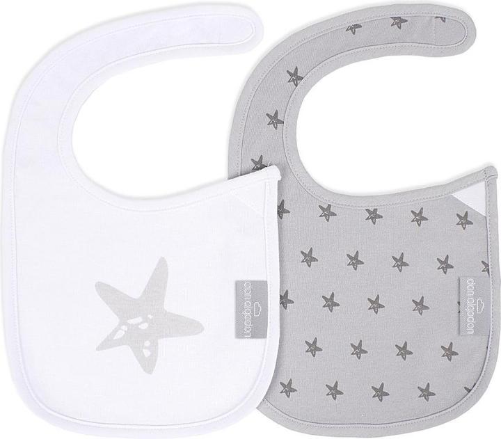 Don Algodon BAVOIRS VELCRO (PACK DE 2) - 38X22 - COTON - GRIS