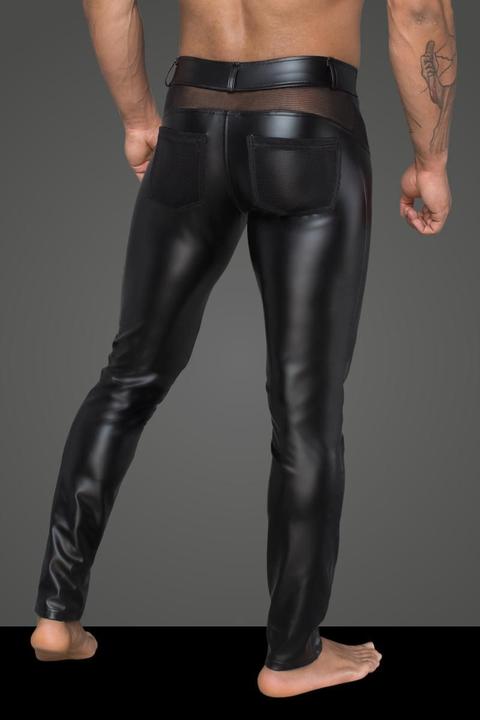 Actual product image Noir Handmade Pants Powerwetlook / 3D mesh (S)