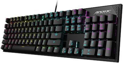 Image du produit Gigabyte AORUS K1, Clavier de jeu mécanique, RGB LED lighting, EN, Noir, avec câble (ING. Int., Filaire)