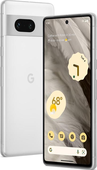 Produktbild Google Pixel 7 (128 GB, Snow, 6.30", SIM + eSIM, 50 Mpx, 5G)