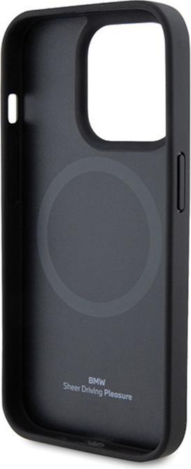 Immagine prodotto BMW BMHMP15LSLLBK iPhone 15 Pro 6,1" czarny/nero MagSafe in pelle Timbro a caldo (Apple iPhone 15 Pro)