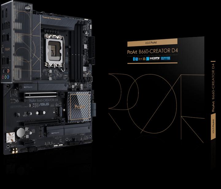 Actual product image ASUS PROART B660-CREATOR D4 (LGA 1700, Intel B660, ATX)