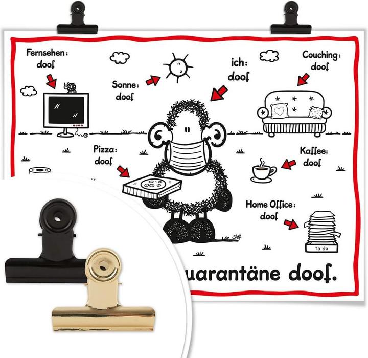 Actual product image Sheepworld Quarantine doofus (40 x 30 cm)