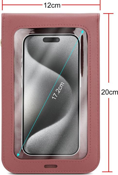 Actual product image Cadorabo Shoulder Bag Phone Case for Nokia Lumia 535 for Women (Microsoft Lumia 535)
