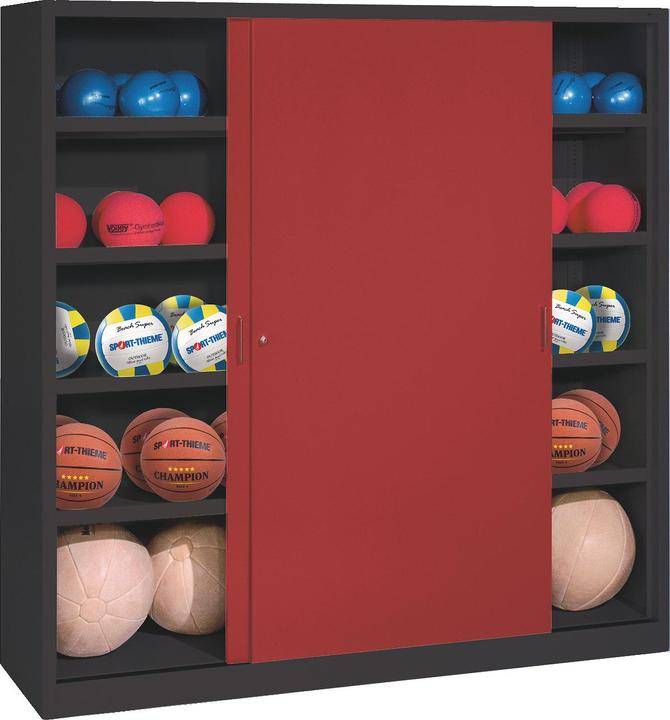 Produktbild C+P Ballschrank (HxBxT: 195x160x50 cm, mit Vollblech-Schiebetüren, Typ 4)