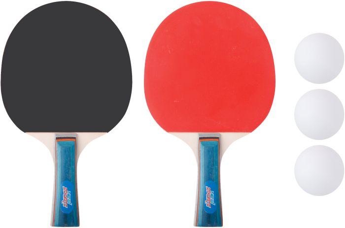 New Sports Tischtennis-Set, 2 Schläger + 3 Bälle
