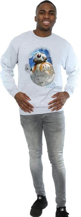 Actual product image Star Wars Mens The Last Jedi BB-8 Brushed Sweatshirt (M)