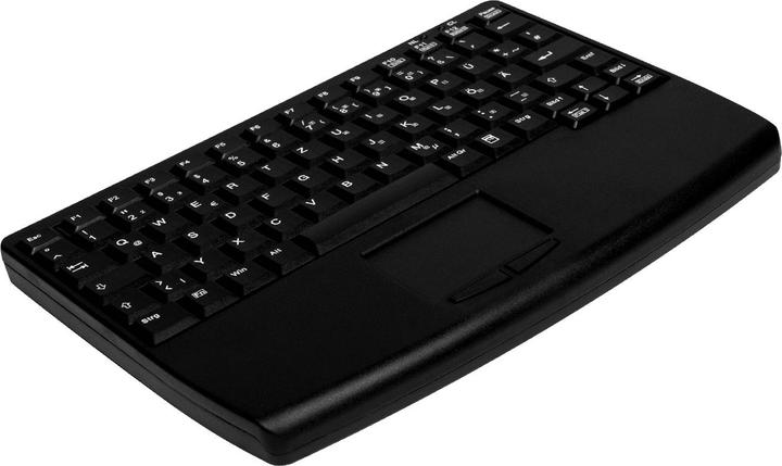 Actual product image Active Key Compact Notebook Style Touchpad Keyboard USB Black (DE, Cable)
