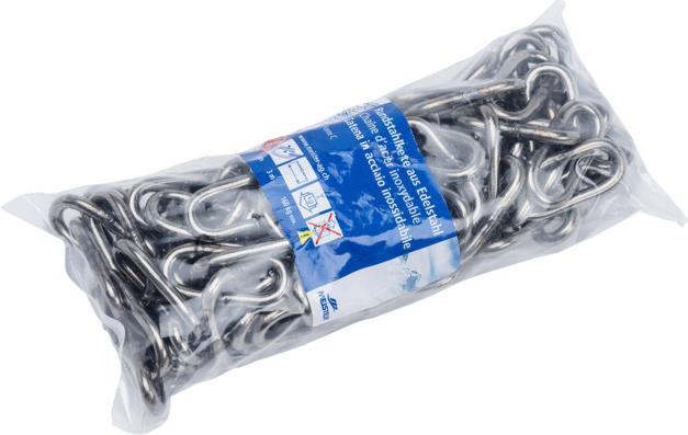 Actual product image Meister Round steel chain form C stainless (0.04 m)