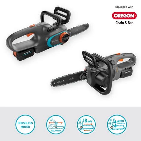 Produktbild Gardena Akku-Kettensäge PowerSaw 250/18V P4A solo (Akku Kettensäge)
