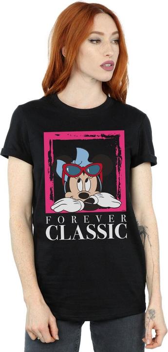 Actual product image Disney Womens/Ladies Minnie Mouse Forever Classic Cotton Boyfriend T-Shirt (L)