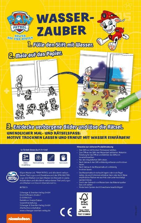 Actual product image PAW Patrol Water Magic - simply paint with water!