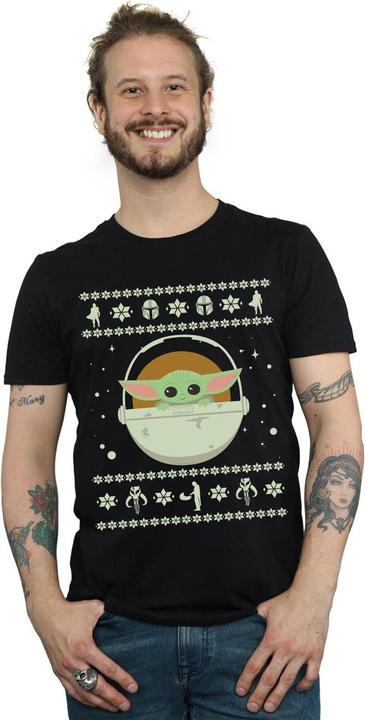 Immagine prodotto Star Wars The Mandalorian The Child Christmas Maglietta Uomo (4XL)