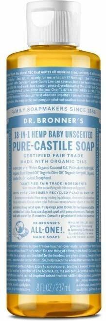 Dr. Bronner's Neutral Liquid Soap 240ml (Liquid soap, 240 ml)