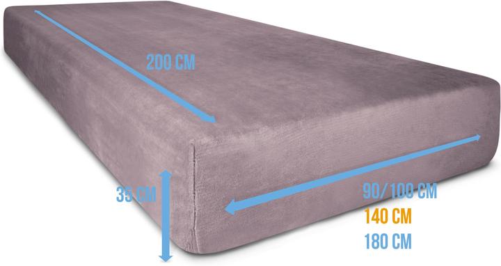 Actual product image Aspero Flannel fitted sheet PERPIGNAN (180 x 200 cm)