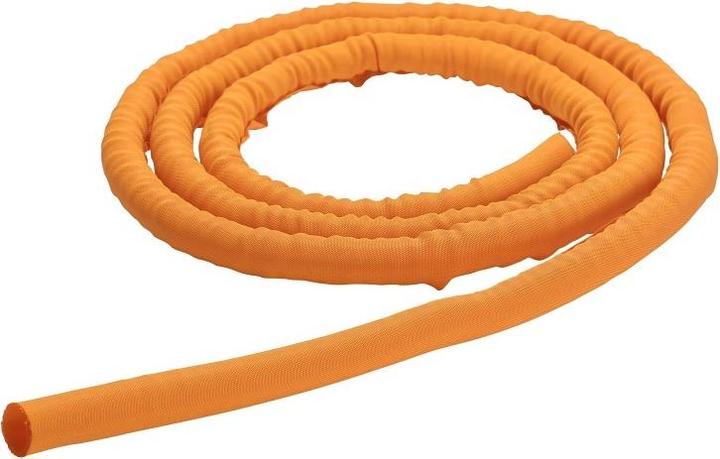 Multibrackets Kabelführung, orange, in 25m Karton Abrollbox (Kabeldurchlass, 2500 cm)