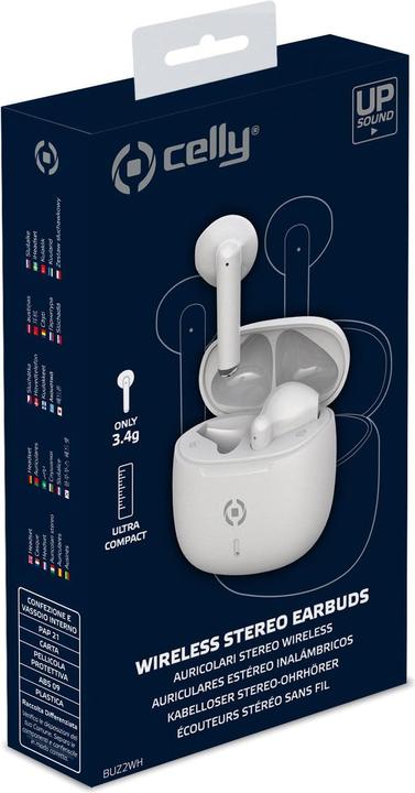 Produktbild Celly Earbuds Buz2wh White (40 h, Kabellos)