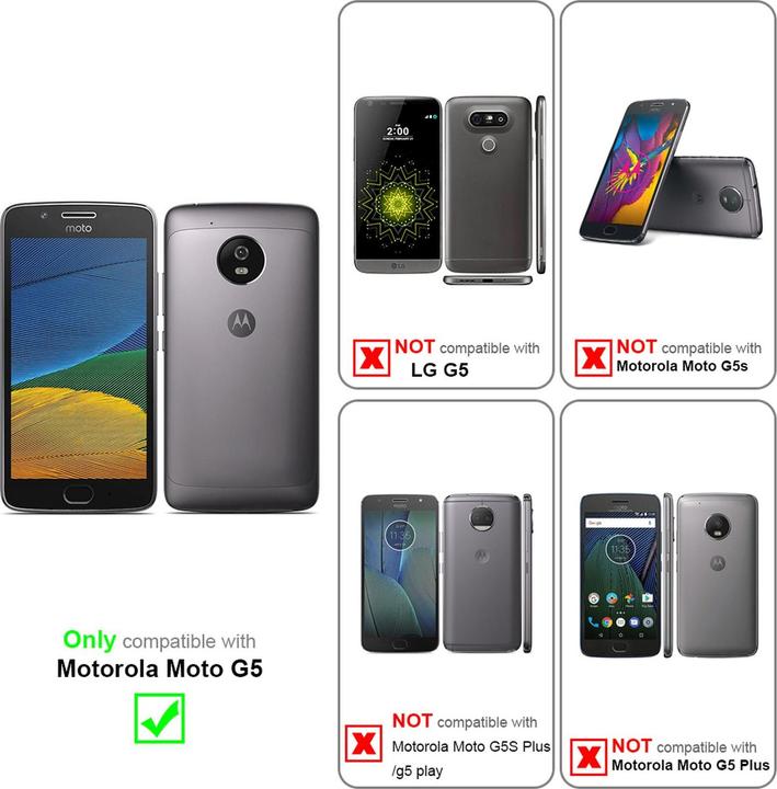 Actual product image Cadorabo Hard Cover Frosty Cover (Motorola Moto G5)