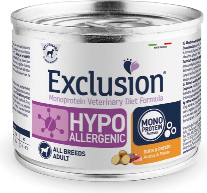 Actual product image Exclusion Hypoallergenic Duck & Potato (Adult, Senior, 1 pcs., 200 g)