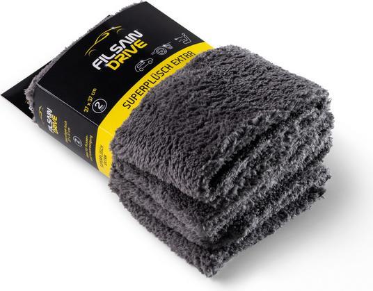 Actual product image Webstar Car super plush microfibre cloth black 37 x 37 cm
