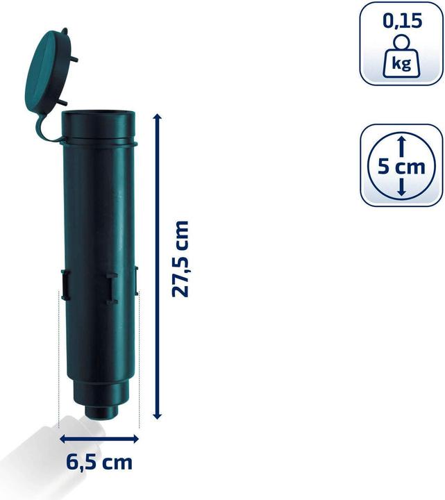 Image du produit Leifheit Douille de fixation en plastique, diamètre 50 mm, vert opaline