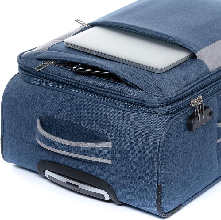 Produktbild Fergé Hellblau und Grau 3er Set (110 l, Handgepäck (bis 50l), L (90 - 115l), XL (ab 115l))