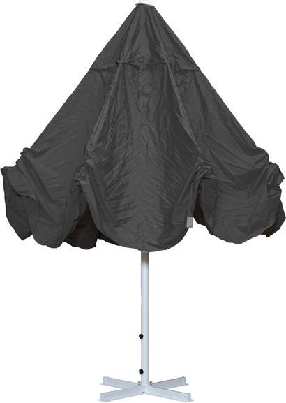Immagine prodotto Mendler Ombrellone Meran II, ombrellone da gastronomia, Ø 5m poliestere/palo in alluminio bianco 28kg -