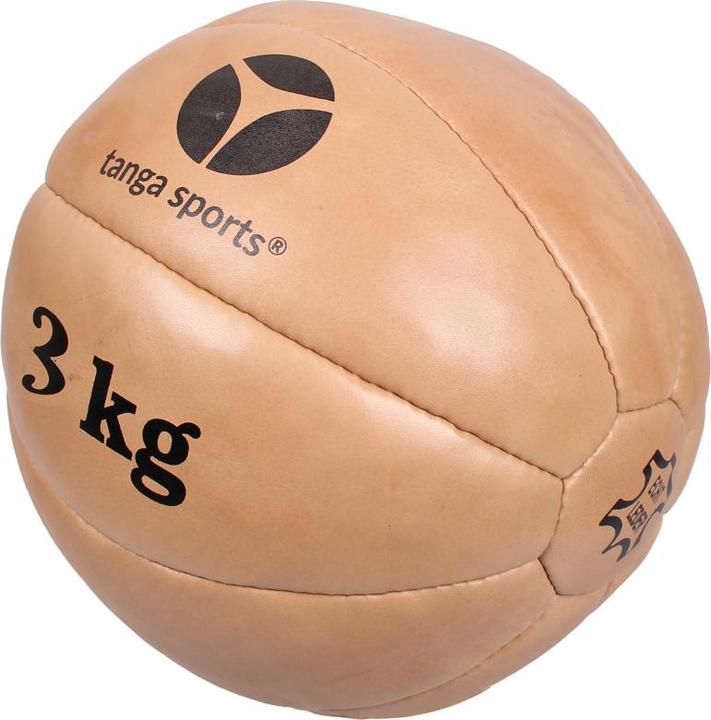 Tanga Sports Medizinball aus Leder, 3 kg (3 kg)