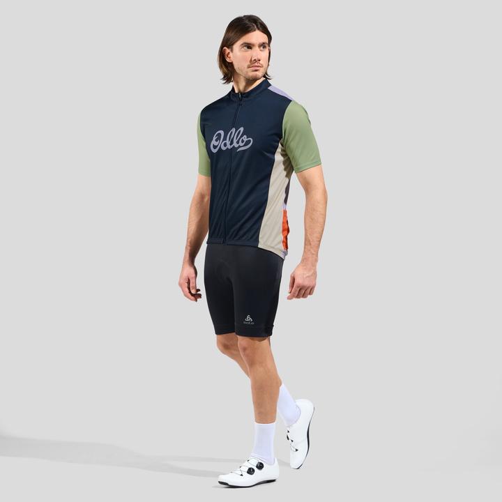 Actual product image Odlo T-shirt s/u collar s/s full zip ESSENTIAL PRINT (XL)
