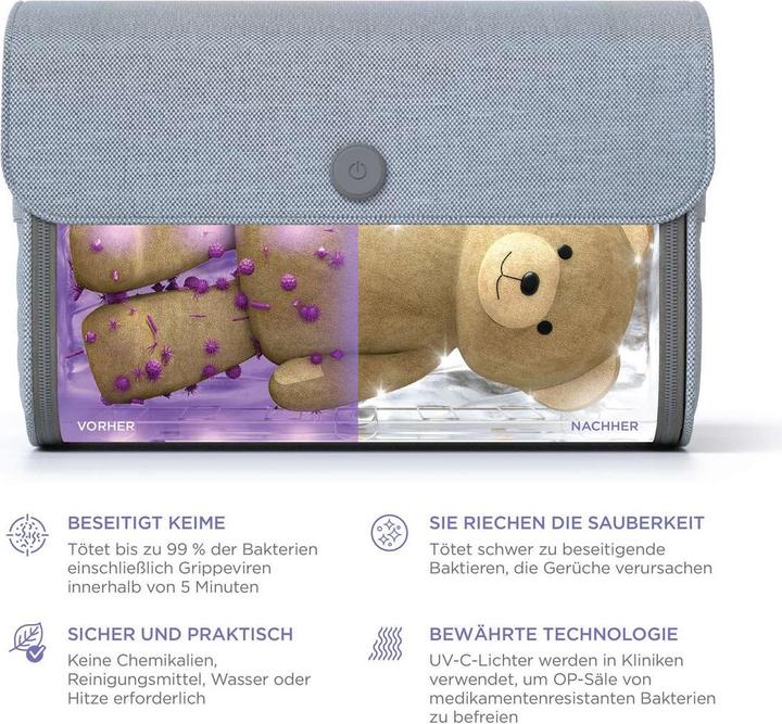 Image du produit Munchkin Sacs stérilisateurs UV pour chambre d'enfant & jouets
