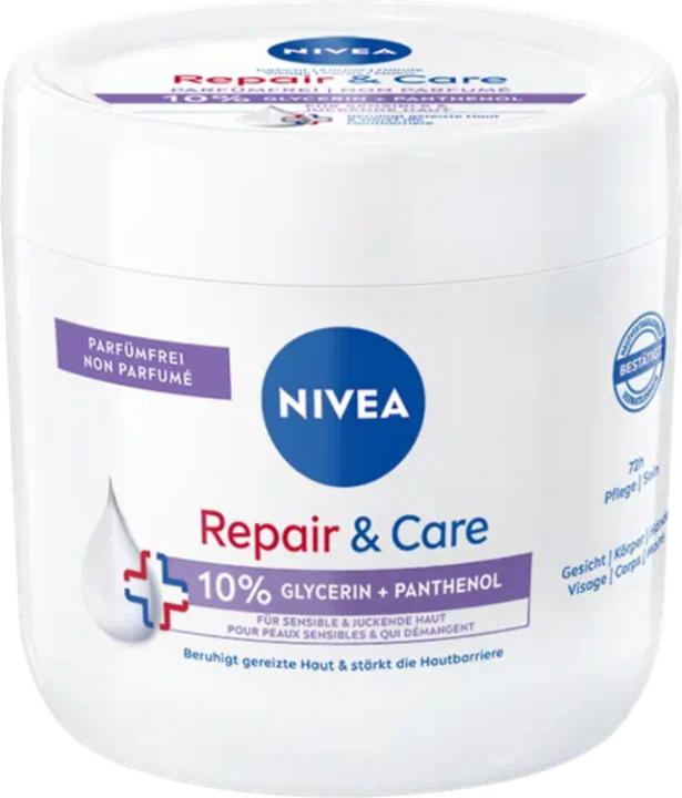 Actual product image NIVEA Repair & Care Sensitive Repair (Body milk, 400 ml)