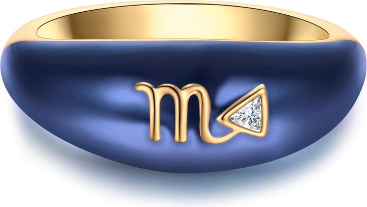 Immagine prodotto Glanzstücke München Anello da donna segno zodiacale Scorpione - 35976 (56, 925 Argento)