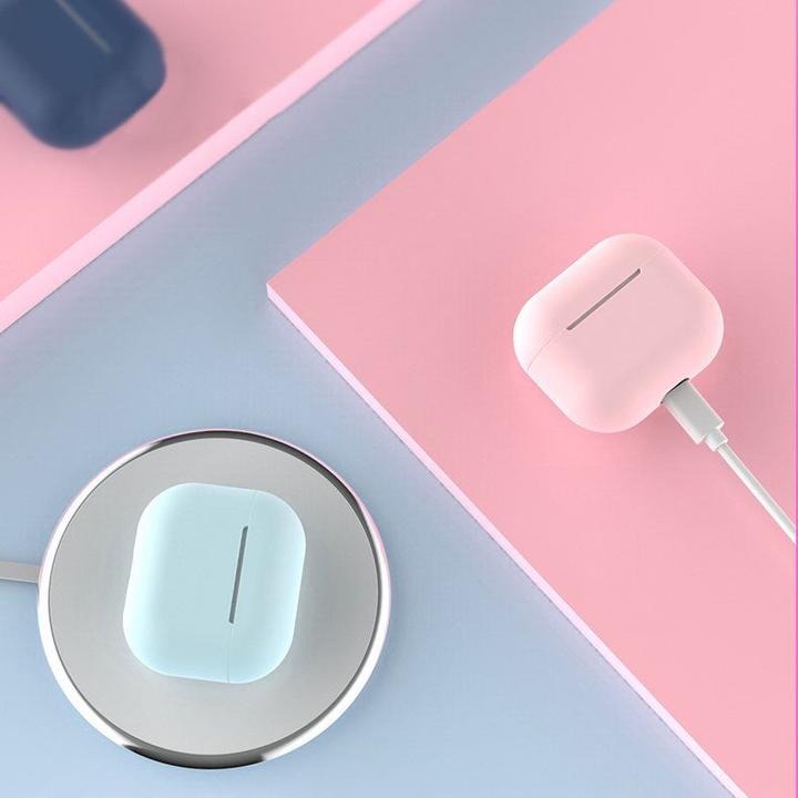 Produktbild Hurtel Case for AirPods 2 / AirPods 1 Silicone Soft Earphone Cover Pink (Case C) (Kopfhörer Hülle)