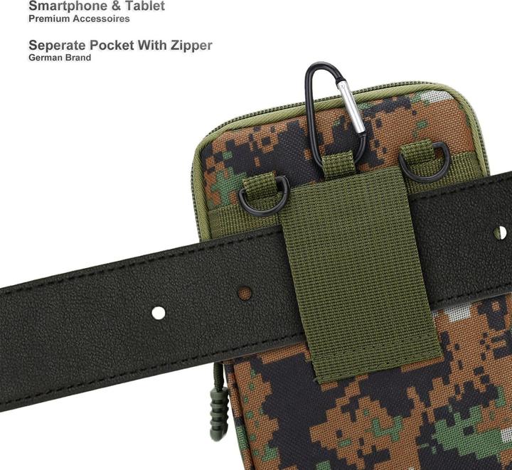 Produktbild Cadorabo Handytasche für Samsung Galaxy S5 / S5 NEO Hülle im Militär Style (Samsung Galaxy S5, Samsung Galaxy S5 Neo)