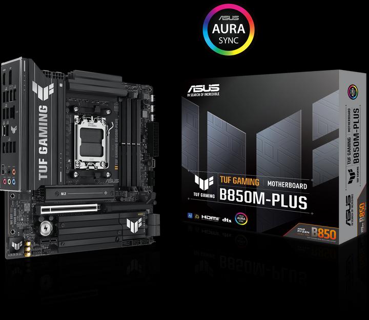 Actual product image ASUS TUF GAMING B850M-PLUS (AM5, AMD B850, mATX)