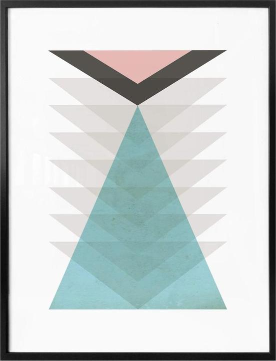 Produktbild Trenddeko Totem aqua & pink (40 x 50 cm)