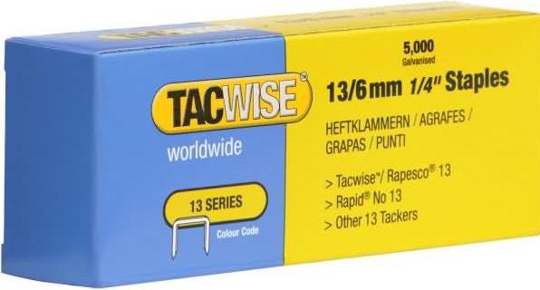 Actual product image Tacwise Staples 13/6 mm, galvanised, fine (1 x)