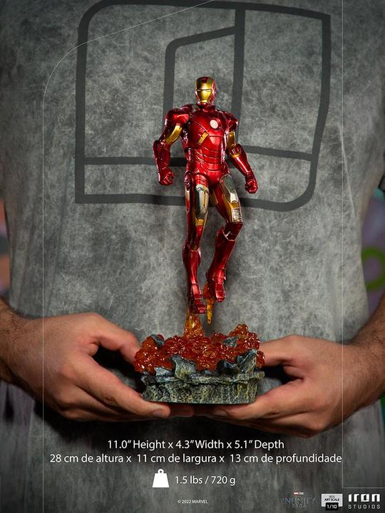 Actual product image Iron Studios ST Marvel Infinity Saga : Iron Man NY Battle 1/10 28cm