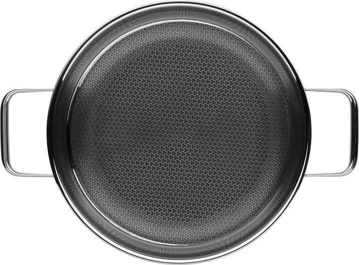 Produktbild WMF Edelstahlpfanne Servierpfanne 28cm Wabenboden Profi Resist Induktion beschichtet (28 cm, Bratpfanne, Aluminium, Edelstahl)