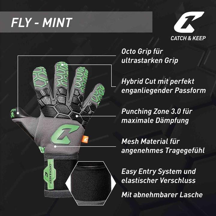 Actual product image Catch & Keep Goalie Gloves Football Gloves Goalkeeper Gloves Keeper Gloves (8)