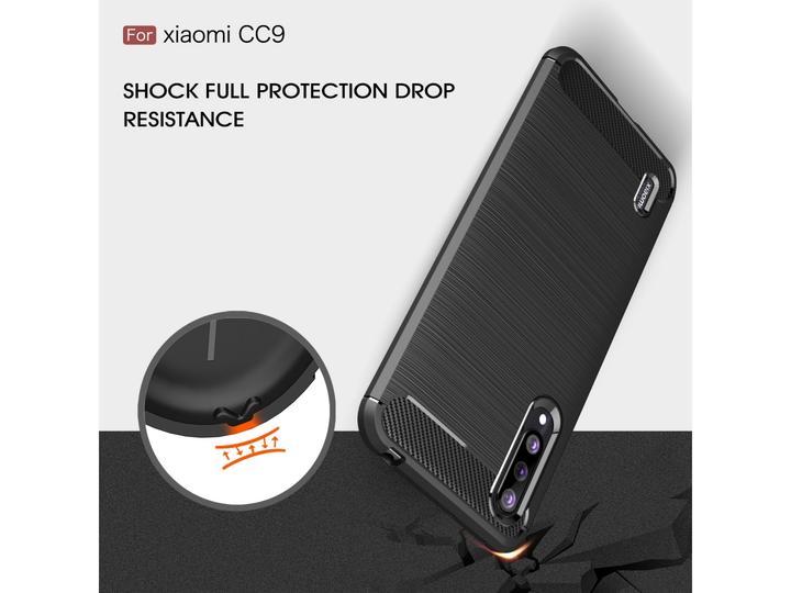 Image du produit Screenguard Xiaomi Mi 9 Lite Housse Carbon Brushed Soft TPU (Mi 9 Lite)
