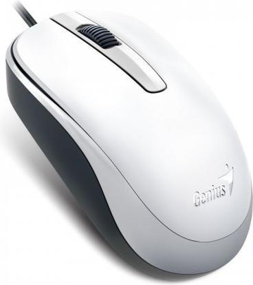 Actual product image Genius KYE 310105107 optical mouse with cable DX-120, White (Cable)