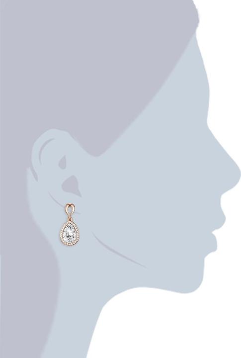Actual product image Lulu & Jane Ladies Metal Alloy Glass Rose Gold - 29131 (Metal alloy)