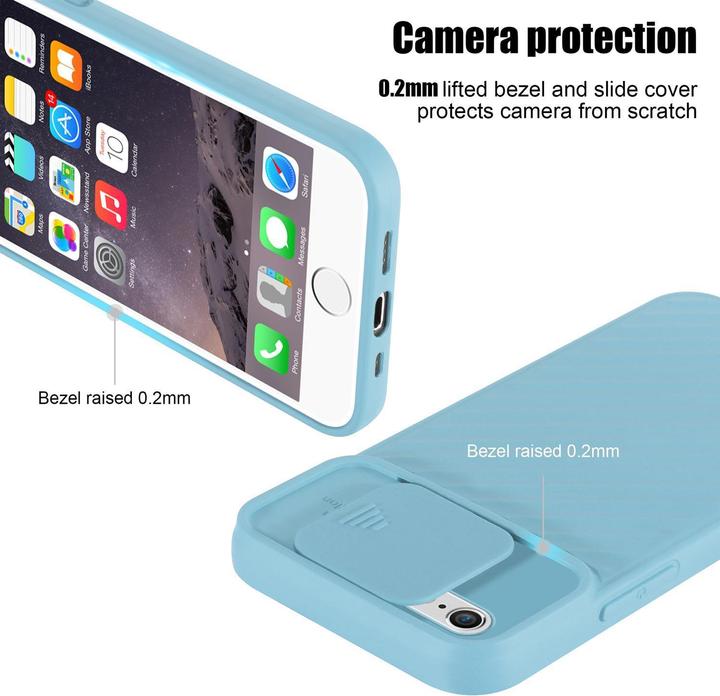 Immagine prodotto Cadorabo Cover in TPU con protezione della fotocamera (Apple iPhone 6 Plus)