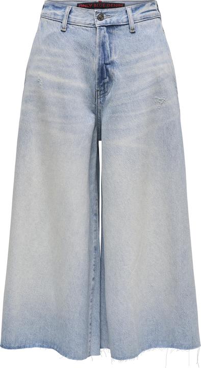Only ONLLA Hohe Taille Weiter Beinschnitt Jeans-Shorts Jeans-Shorts