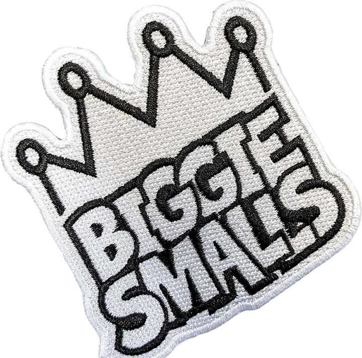 Produktbild Biggie Smalls Kronenlogo Aufnäher zum Aufbügeln gewebter Stoff