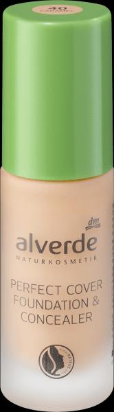 Actual product image dm alverde Perfect Cover Foundation & Concealer Caramel 40 (Caramel)